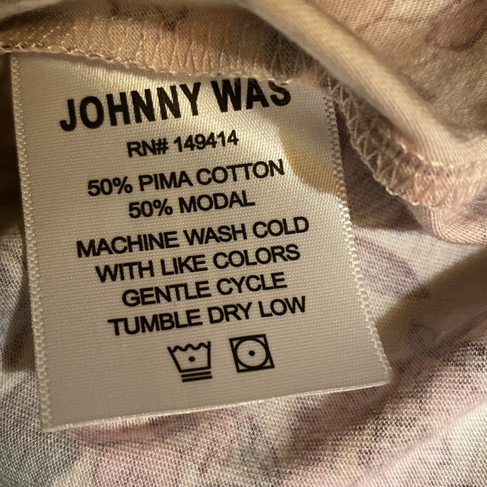 Johnny Was Pink Floral Short Sleeve Nightshirt - Picture 6 of 6